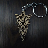 Lasercut wooden keyring keychain. Lord of the Rings LOTR Arwen Evenstar