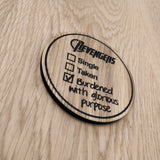 Laser cut wooden coaster personalised. Revengers Glorious Purpose