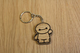 Lasercut wooden keyring keychain. Big Hero healthcare assistant