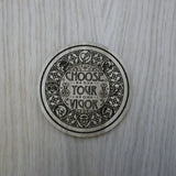 Laser cut wooden coaster personalised. Choose Your Vigor