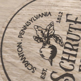 Laser cut wooden coaster personalised. Dwight Schrute Farms Quote