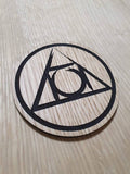 Laser cut wooden coaster personalised. Guild ball Alchemists