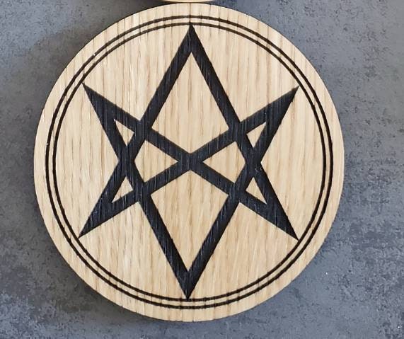 Laser cut wooden coaster personalised. Supernatural