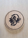 Laser cut wooden coaster personalised. Bioshock vigor murder of crows