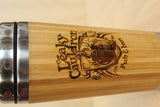 Lasercut Travel Mug personalised - S-Steel with 100% Bamboo exterior - Leaky cauldron
