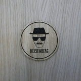 Laser cut wooden coaster personalised. the one who knocks