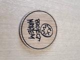 Laser cut wooden coaster personalised. Project mayhem fight Club
