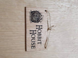 Lasercut wooden sign personalised . LOTR Hobbit house sign, 13cm x 6.5 cm