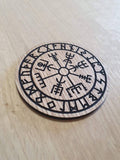 Make your own set of Laser cut Nordic themed wooden coasters for Viking lovers lasercut