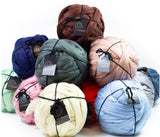 Chunky wool arm knitted blanket throw. Handmade