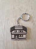 Lasercut wooden keyring keychain. Gamer Home - Unique Gift