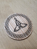 Laser cut wooden coaster. Celtic Knot - Unique love Gift lasercut