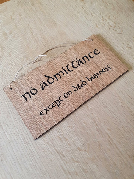 Lasercut wooden sign. Dungeons and Dragons, - Unique Gift