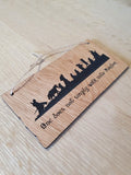 Lasercut wooden sign. Hobbit Simply Mordor Walk Quote - Unique Gift