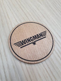 Laser cut wooden coaster. Wingman movie quote - Unique Gift lasercut