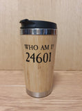 Les Miserables Travel Mug: Laser Engraved Bamboo & Stainless Steel