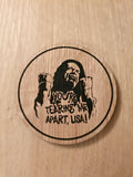 Laser Cut Oak Veneer Coaster: The Room - Tearing Me Apart Lisa
