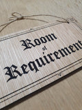 Lasercut wooden sign. Room of Requirement - Unique Gift
