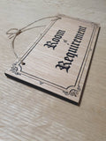 Lasercut wooden sign. Room of Requirement - Unique Gift
