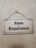 Lasercut wooden sign. Room of Requirement - Unique Gift