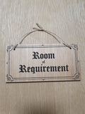 Lasercut wooden sign. Room of Requirement - Unique Gift