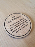 Laser cut wooden coaster. Constitution - Unique Gift lasercut