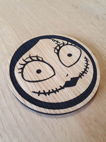 Laser Cut Sally Coaster: Nightmare Before Christmas, Oak Veneer