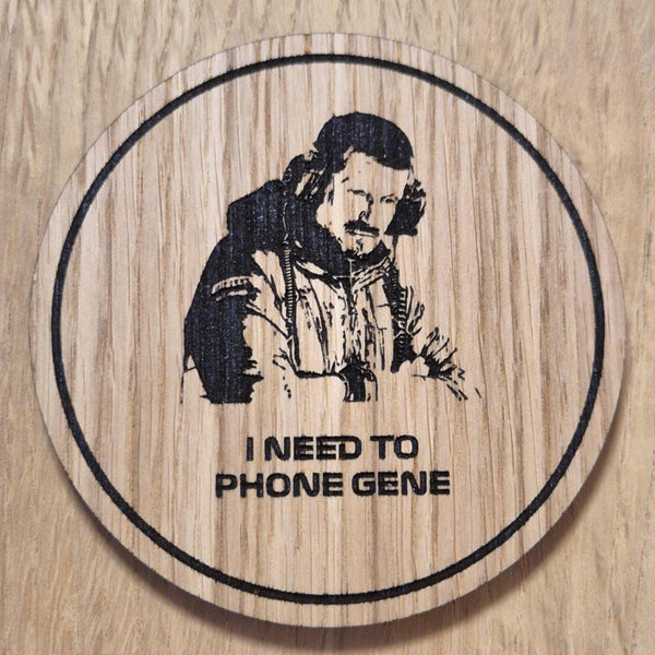 Laser cut wooden coaster. Guenther Steiner HASS - Unique Gift lasercut