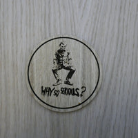 Laser cut wooden coaster. Joker. Batman Why so serious  - Unique Gift lasercut