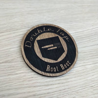 Laser cut wooden coaster. COD duty call Double Tap root beer  - Unique Gift lasercut