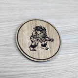 Laser cut wooden coaster. streetfighter brazil Blanka  - Unique Gift lasercut