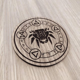 Laser cut wooden coaster. Witcher   - Unique Gift lasercut