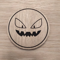 Laser cut wooden coaster. Koffee  Face  - Unique Gift lasercut