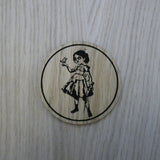 Laser cut wooden coaster. Bioshock Little Sister  - Unique Gift lasercut