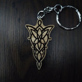 Lasercut wooden keyring keychain. Lord of the Rings LOTR Arwen Evenstar  - Unique Gift