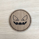 Laser cut wooden coaster. Koffee  Face  - Unique Gift lasercut