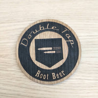 Laser cut wooden coaster. COD duty call Double Tap root beer  - Unique Gift lasercut