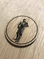 Laser cut wooden coaster. Star Wars Droid C 3PO - Unique Gift lasercut