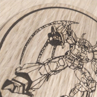 Laser cut wooden coaster. Transformers Unicron planet devourer   - Unique Gift lasercut