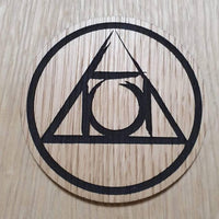Laser cut wooden coaster. Guild ball Alchemists - Unique Gift lasercut