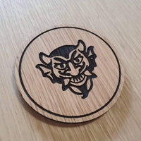 Laser cut wooden coaster. Bioshock vigor devil&#39;s kiss - Unique Gift lasercut