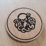 Laser cut wooden coaster. Bioshock vigor undertow - Unique Gift lasercut