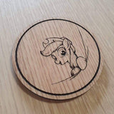 Laser cut wooden coaster. Cute my little pony  - Unique Gift lasercut