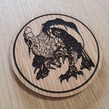 Laser cut wooden coaster. Lord of the rings LOTR balrog not pass demon - Unique Gift lasercut