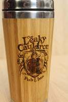 Lasercut Travel Mug - Bamboo Eco Friendly -  leaky cauldron - Unique Gift