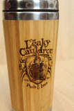 Lasercut Travel Mug - Bamboo Eco Friendly -  leaky cauldron - Unique Gift