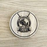 Laser cut wooden coaster. nights watch crow sword in the darkness - Unique Gift lasercut