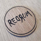 Laser cut wooden coaster. The Shining Redrum - Unique Gift lasercut