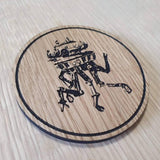 Laser cut wooden coaster. Probe droid imperial - Unique Gift lasercut