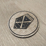 Laser cut wooden coaster. Xcom shield - Unique Gift lasercut